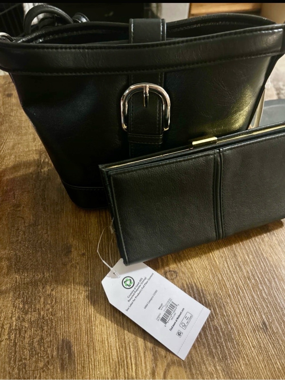 Women’ Black Purse with Clutch black Wallet